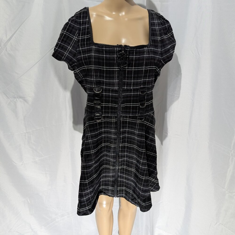 Plaid Black Dress